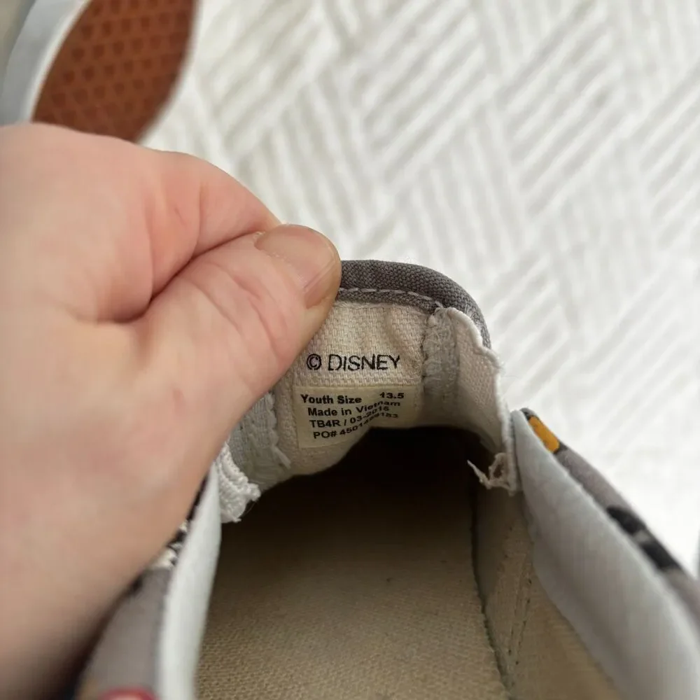 Vans Kids Gray Mickey Mouse Slip-On Sneakers - Picture 8 of 9